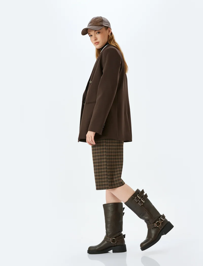 KOTON Plaid Pants