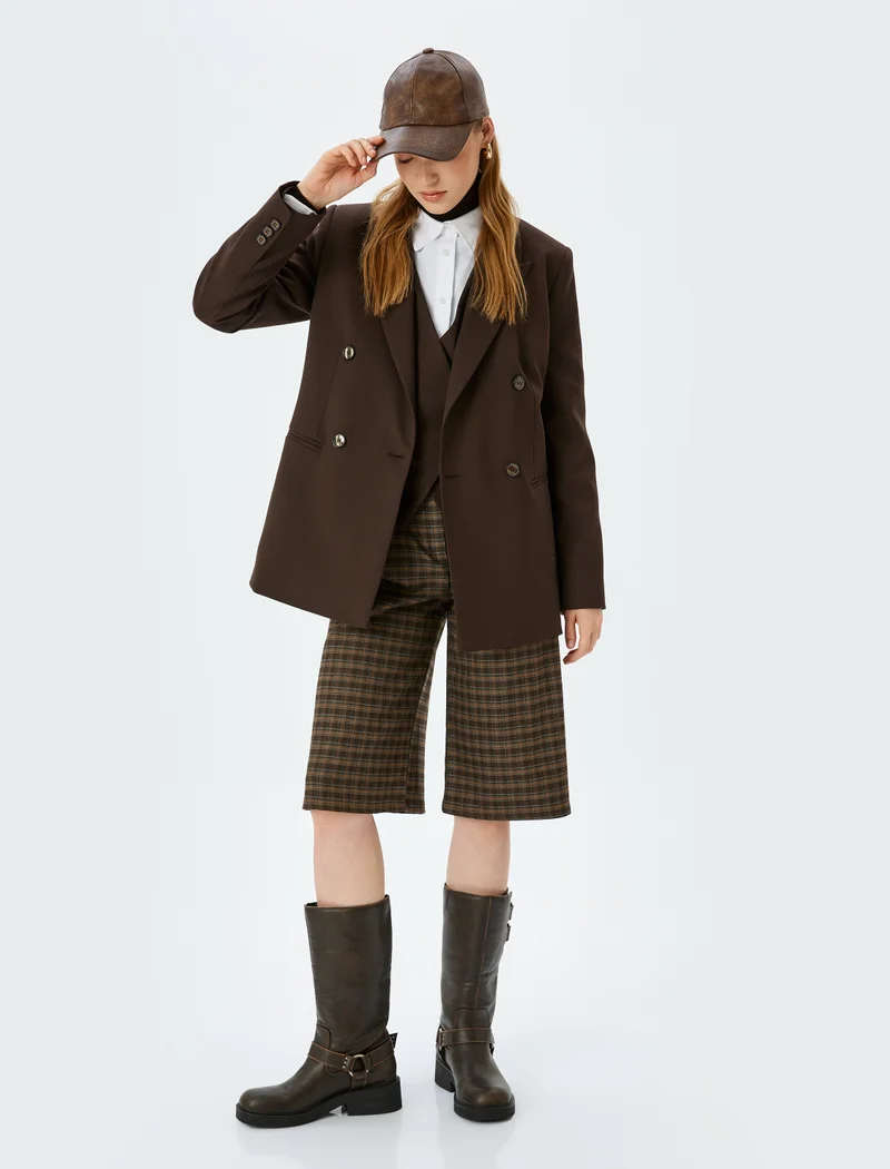 KOTON Plaid Pants