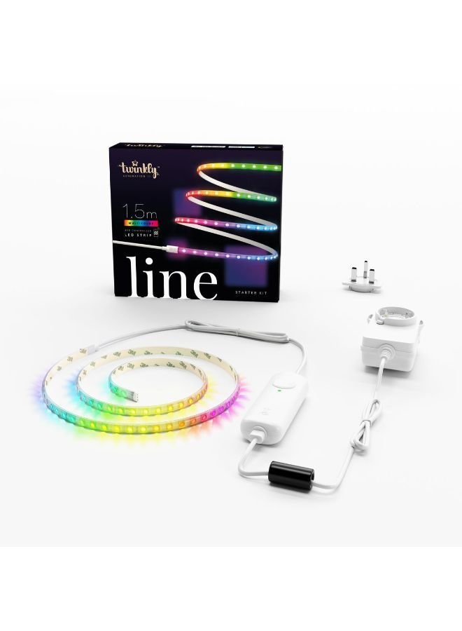 توينكلي تويينكلي لاين مجموعة بداية - . متر  مصباح   بتحكم بالتطبيق لاصق + مغناطيسي شريط إضاءة  الجيل الثاني - أبيض - Image 1