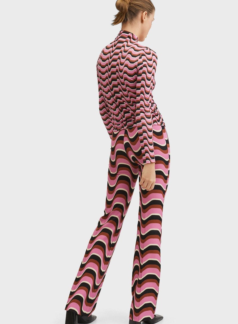 MANGO High Neck Printed T-Shirt - Image 2