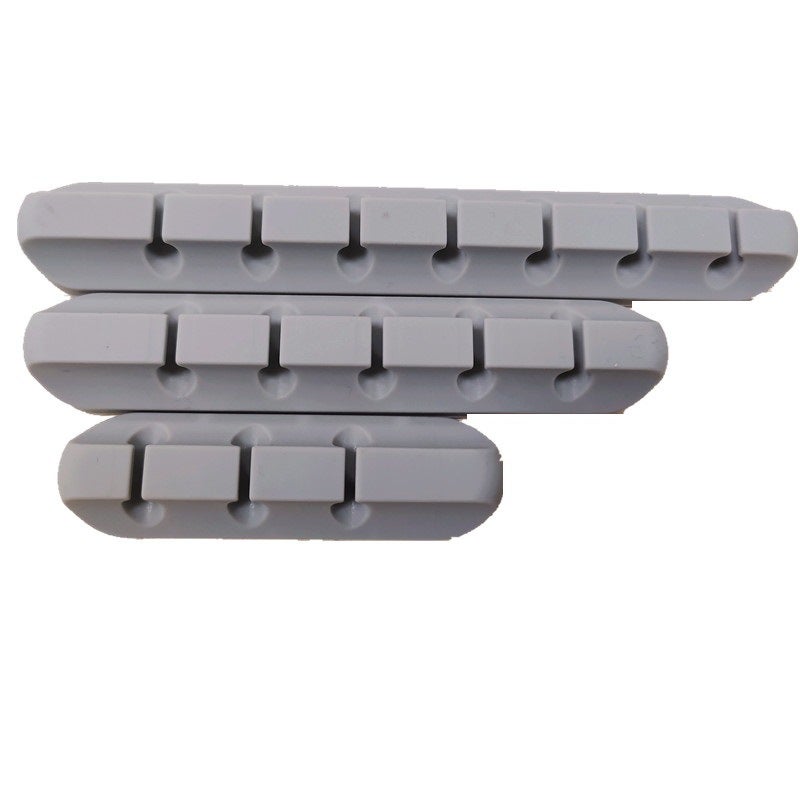 Silicone Desktop Cable Solver Data Cable Holder Earphone Cable Network Cable Wire Fixing Clip Self-Adhesive Cable Organizer - Image 1