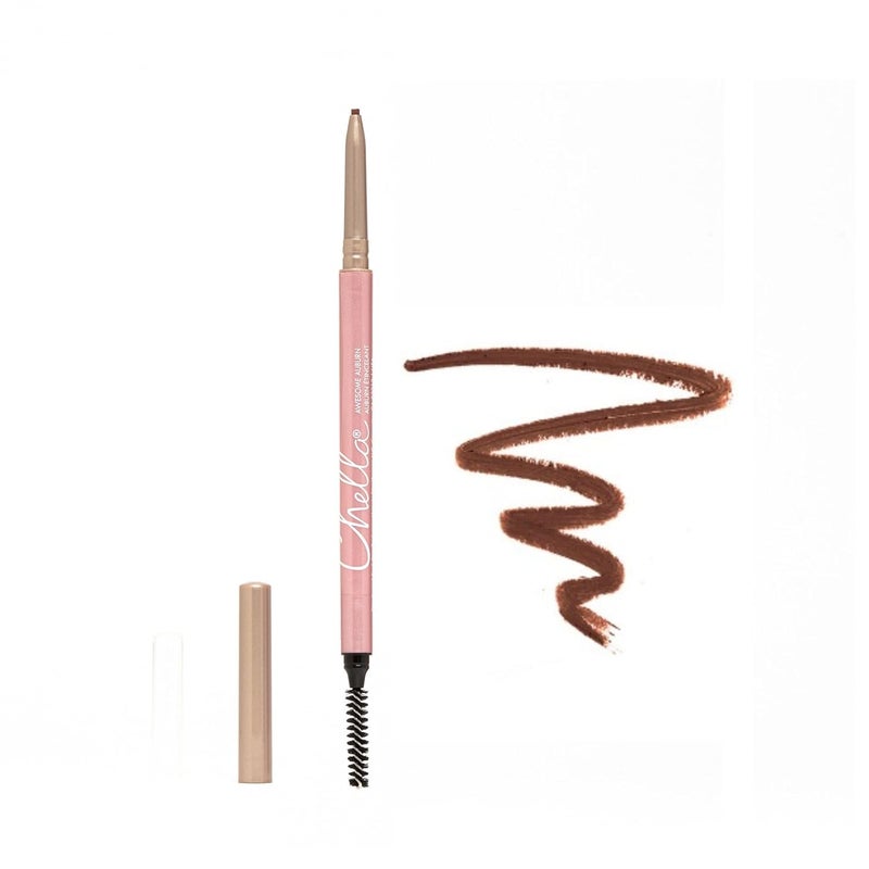 Chella Eyebrow Pencil  Vegan Gluten Free Cruelty Free Paraben Free Long Wearing Smooth Consistency Awesome Auburn
