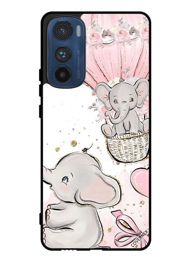 Covernex Protective Case Cover For Motorola Edge 30 Baby Elephants Art - Image 1