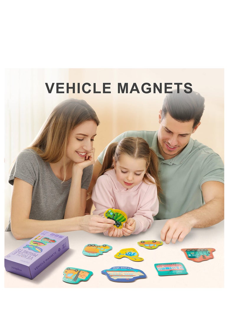 SYOSI - Fridge Magnets for Kids Vehicles Magnets Magnetic letters and numbers for toddlers Learning & Educational Magnet Toys for 3 Year Old Toddlers Baby Magnets for Kids on Fridge - Image 1
