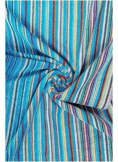 SIGNOOLA Signoola Two Beach towel 55 x 150 cm Multicolored Blue Stripes,100% cotton.  - Image 3