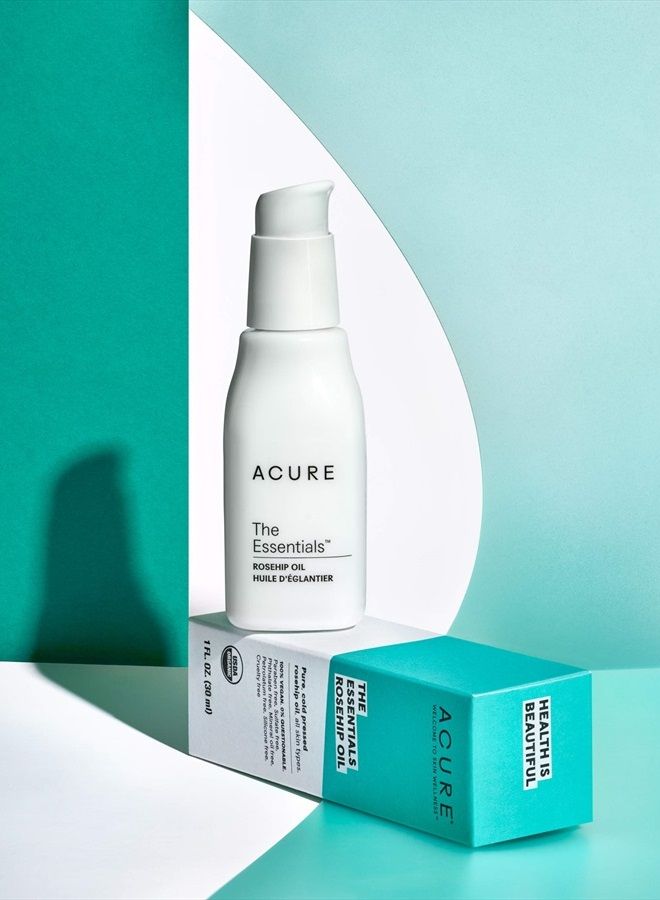 Acure ACURE The Essentials Rosehip Oil | 100% Vegan | Versatile - For Any Skin & Hair Care Regimen | Pure, Cold Pressed & Rich in Essential Fatty Acids | For All Skin Types | 1 Fl Oz - Image 2