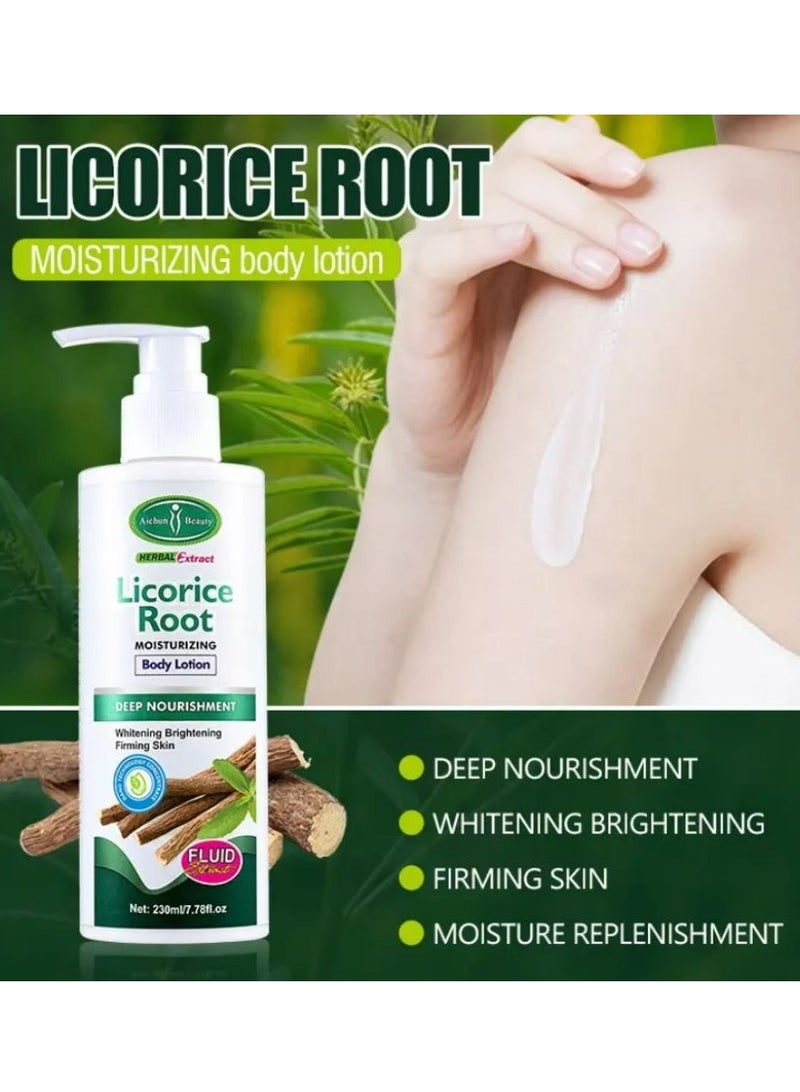 Aichun beauty Licorice Root Whitening Moisturizing Body Lotion Deep Nourishment 230 ML - Image 2