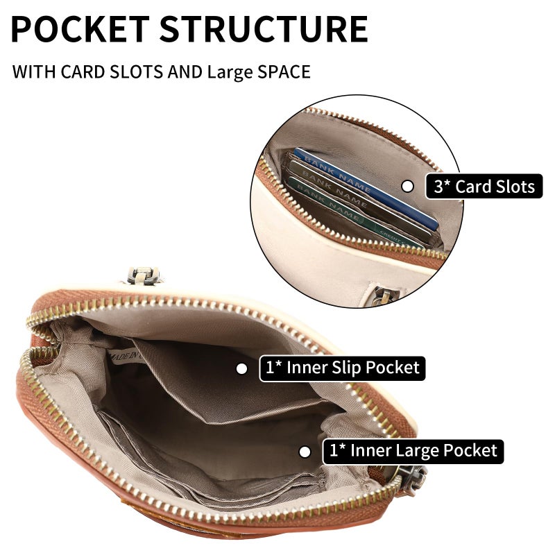 SENDEFN Cell Phone Crossbody Purse Vegan Leather Small Crossbody Bag for Women with Adjustable Strap - Image 4