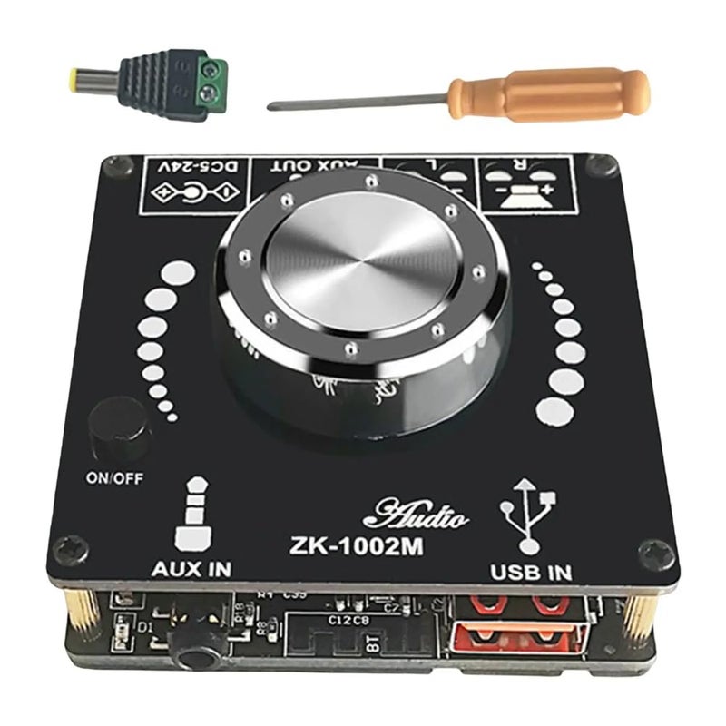 DollaTek لوحة مضخم الصوت DollaTek 100W+100W بلوتوث 5.0 مضخم صوت ستيريو AMP مضخم مسرح منزلي AUX USB 100W*2 - Image 1