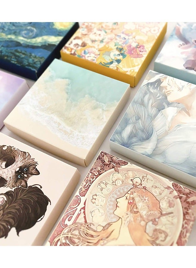 Organizer 200PCS Middle Size Art Theme Scrapbook Washi Stickers for Scrapbooking Diary Decoration, Arts Famous Painting Stickers, Van Gogh Works Stickers (Impressionist Arts) - Image 4