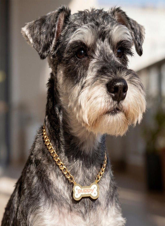 Cicy Bell Pet Dogs Cats Bow Collars | Alloy Cute Fashion Dog Necklace with Dog Bone Charm for Small Medium | Adjustable Elegant Sweet Accessories Gift for Kitten Puppy - Image 5
