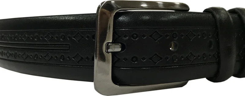 Varetta Black Men's Leather Belt