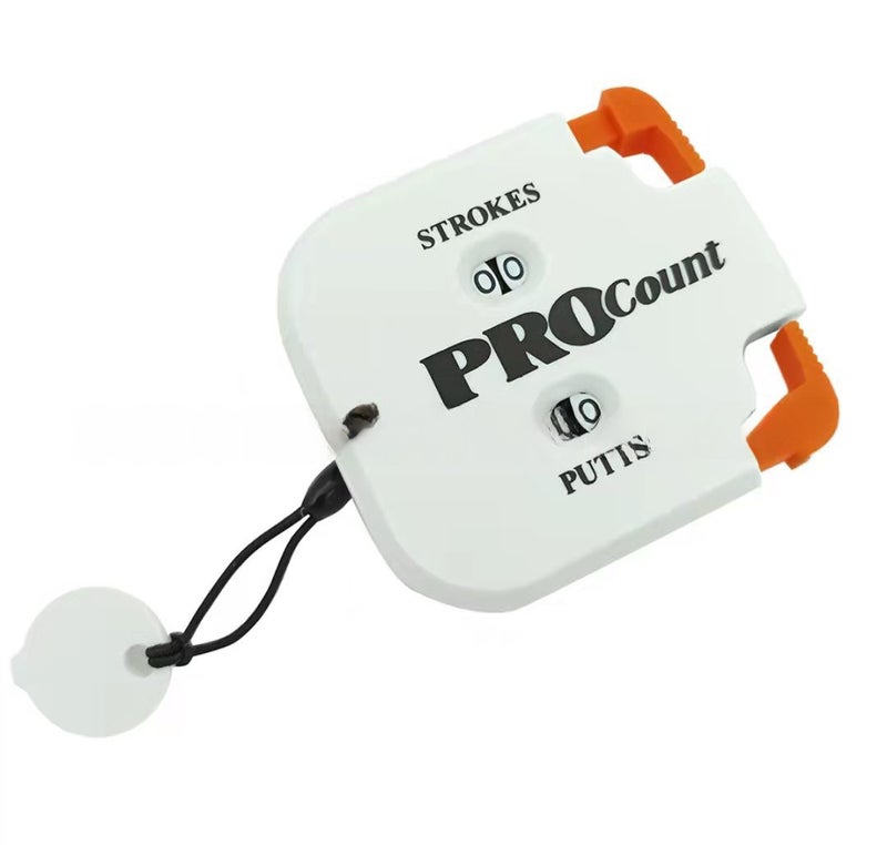 Generic New Golf Stroke Scorer Square Counter White and orange 