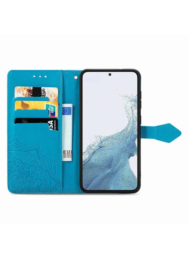 اس-توب جراب لهاتف Samsung Galaxy S23 5G جراب هاتف جلدي منقوش عليه زهرة ماندالا - Image 3