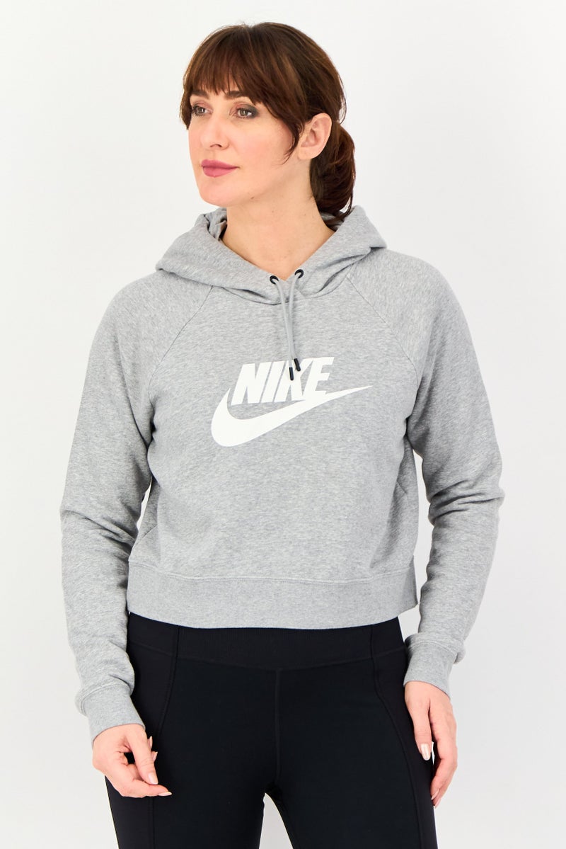 Nike Women Sportswear Fit Long Sleeve Outdoor Hoodie, Grey - Image 1