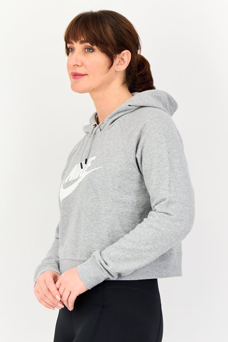 Nike Women Sportswear Fit Long Sleeve Outdoor Hoodie, Grey - Image 2