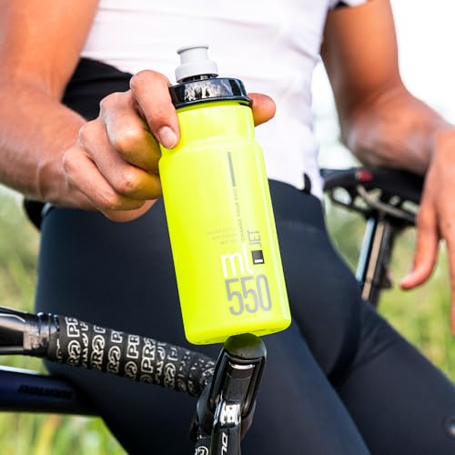 Elite Jet Cycling Water Bottle – 550ml – Black with Grey Logo – High-Flow, Biodegradable, BPA-Free - Image 5
