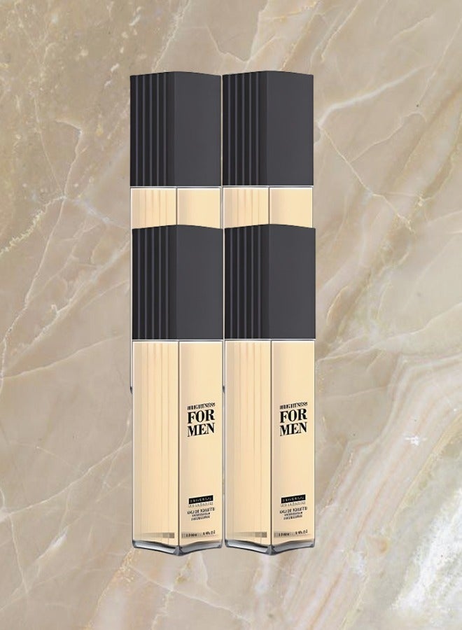 يونيفرسال 4 قطع عطر برايتنيس للرجال 100 مل - Image 1