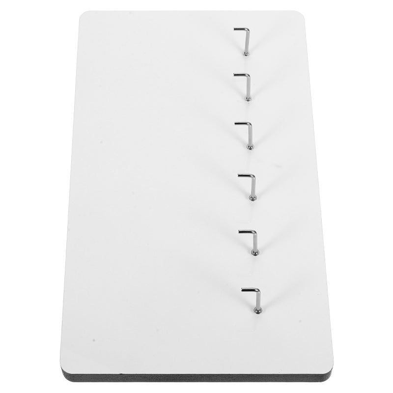 1 set Thick Sublimation Image Board With 6 Holes 12 Mm Diy Hanging Ornament Board For Keys And Clothes For Home Office And Store Decor - Image 3