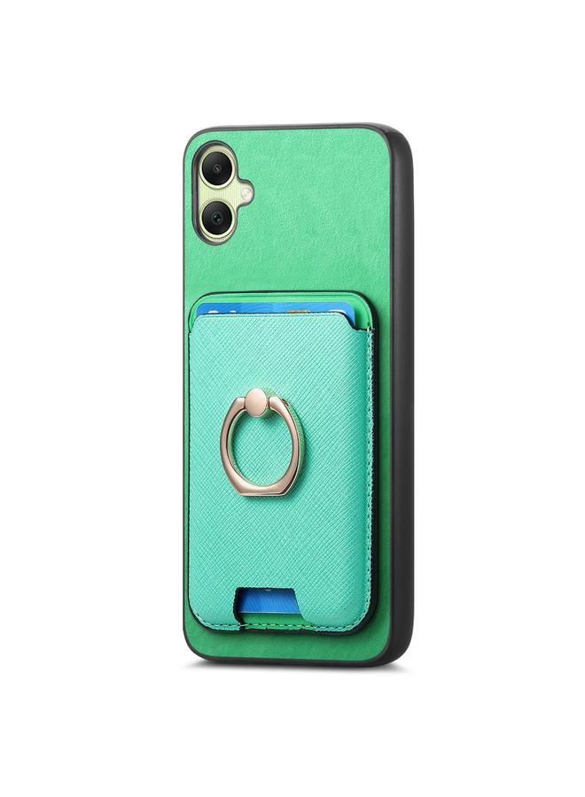 S-TOP Case For Samsung Galaxy XCover 7 Retro Cross Leather Ring Vertical Insert Card Bag MagSafe Phone Case - Image 2
