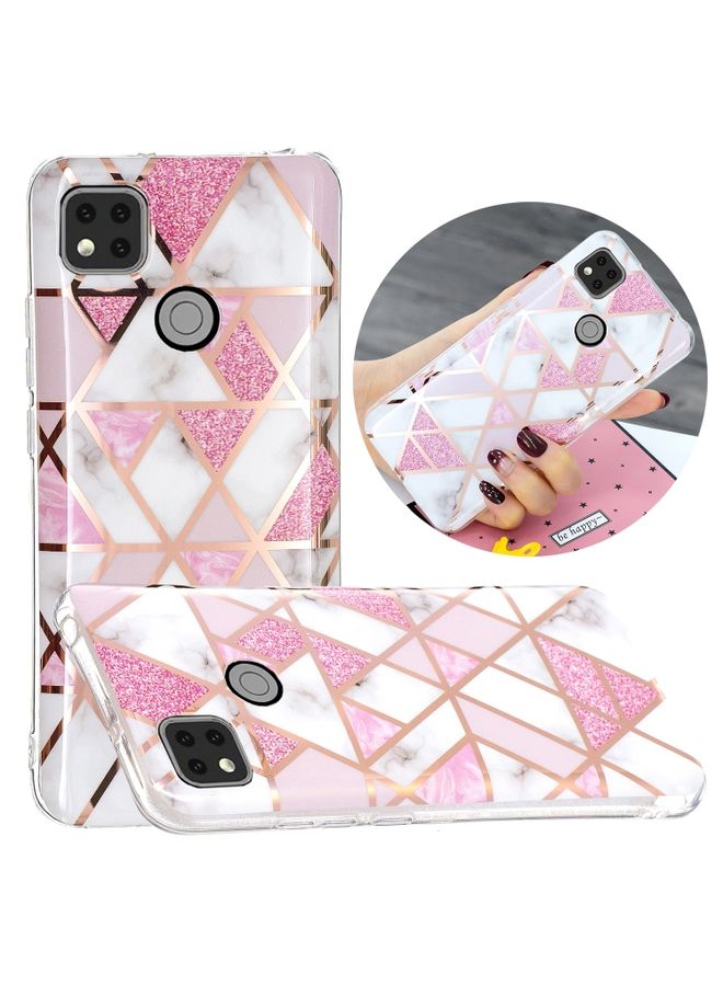 Case Cover For Xiaomi Redmi 9C Electroplating TPU Phone Protective Case Pink Diamond