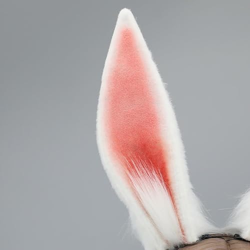 Faylay Women/Girls Cosplay Rabbit Headband Animal Ears Furry Party Accessories (GSL) - Image 5