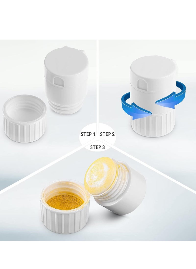 SYOSI 4 in 1 Pill Crusher Grinder Tablets and Multifunction Cutter Storage Splitter with Blade Water Cup, Travel Organizer Portable Pretty for Purse Pocket  - Image 5