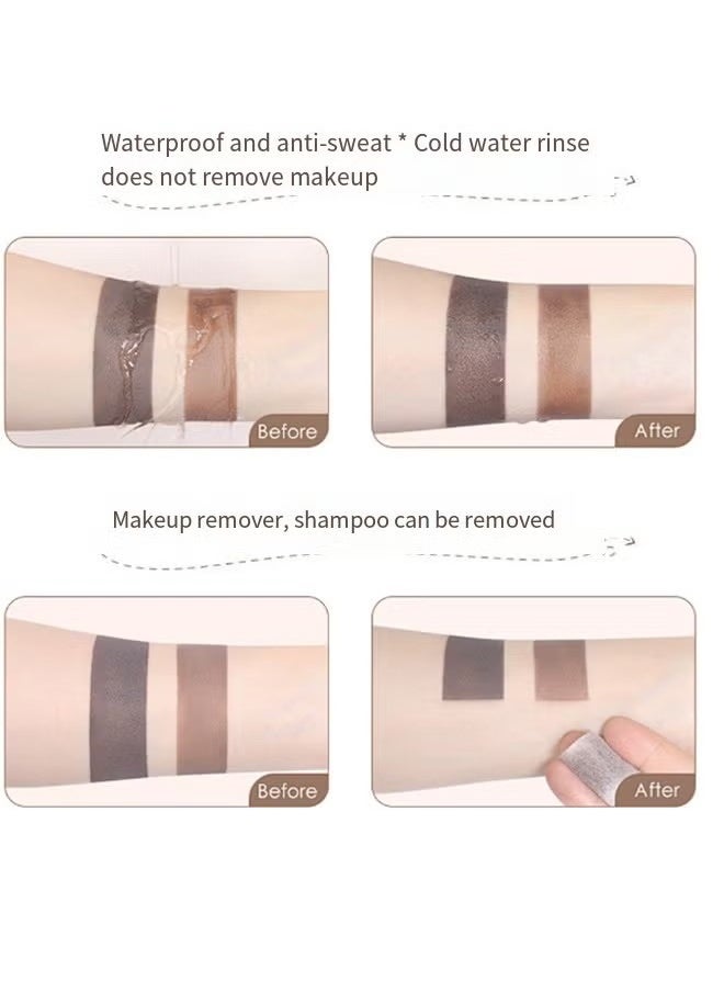 TIANWEI Mushroom Head Natural Modifying Hairline Powder-Natural Black Shade Hairline Powder,Shadow Sponge Pen Waterproof Hair Root Concealer For Thinning Hair Root Touch-Up (#01)  - Image 3
