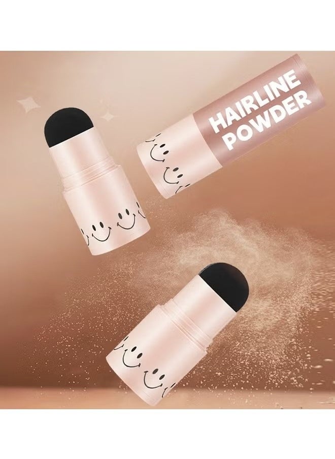 TIANWEI Mushroom Head Natural Modifying Hairline Powder-Natural Black Shade Hairline Powder,Shadow Sponge Pen Waterproof Hair Root Concealer For Thinning Hair Root Touch-Up (#01)  - Image 4