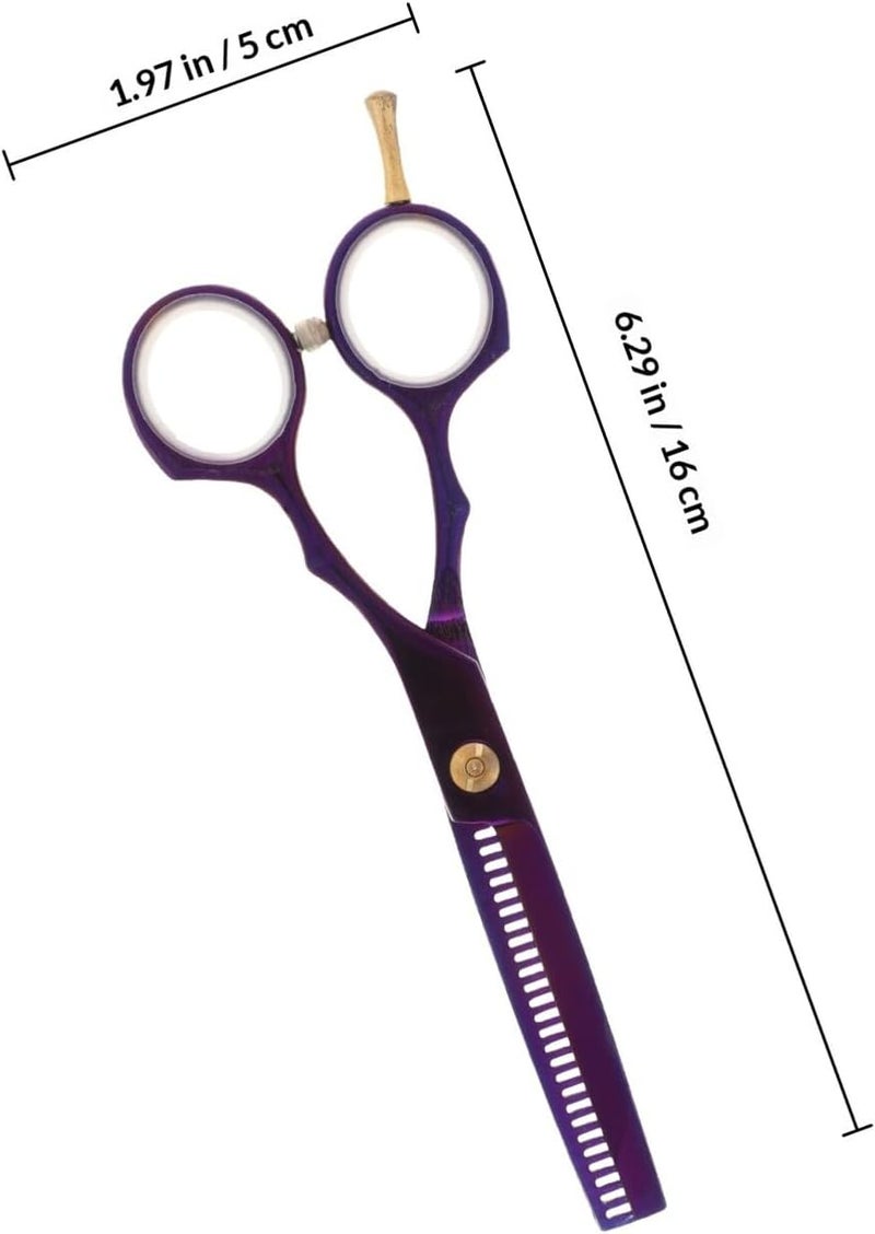 Professional Hair Cutting Scissors Set Red Thinning Hair Shears Stainless Steel for Salon and Home Use for Men and Women - Image 2