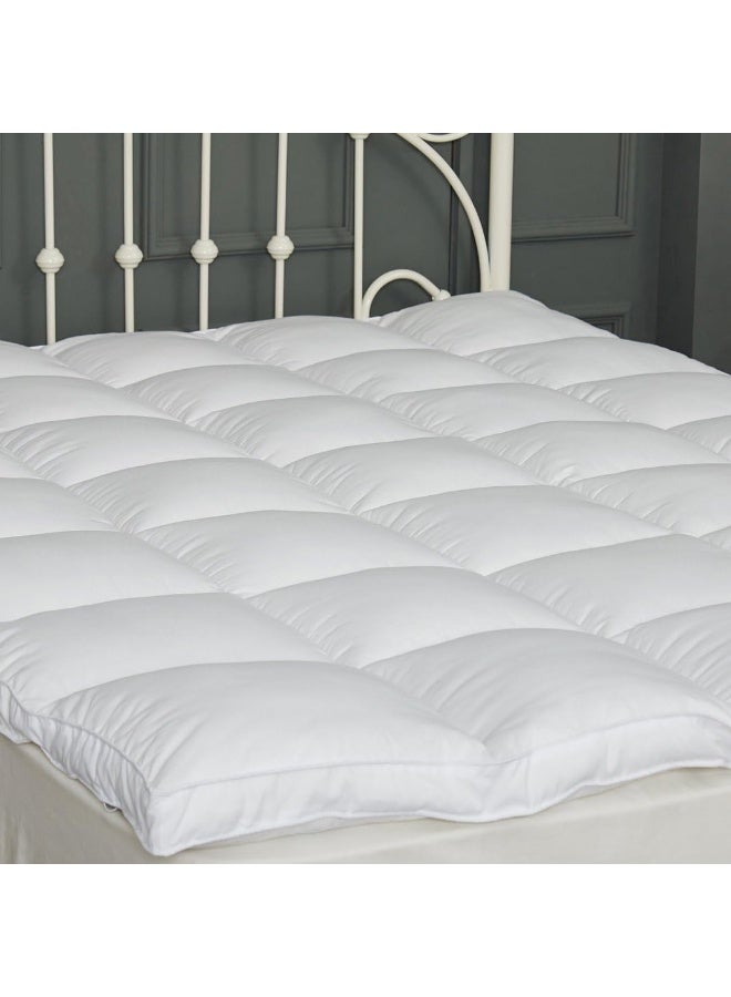 SUFUEE Mattress Topper Full Size 2 inch Thick Down Alternative Quilted Mattress Cover Soft and Warm Mattress Pad for All Seasons White - Image 4