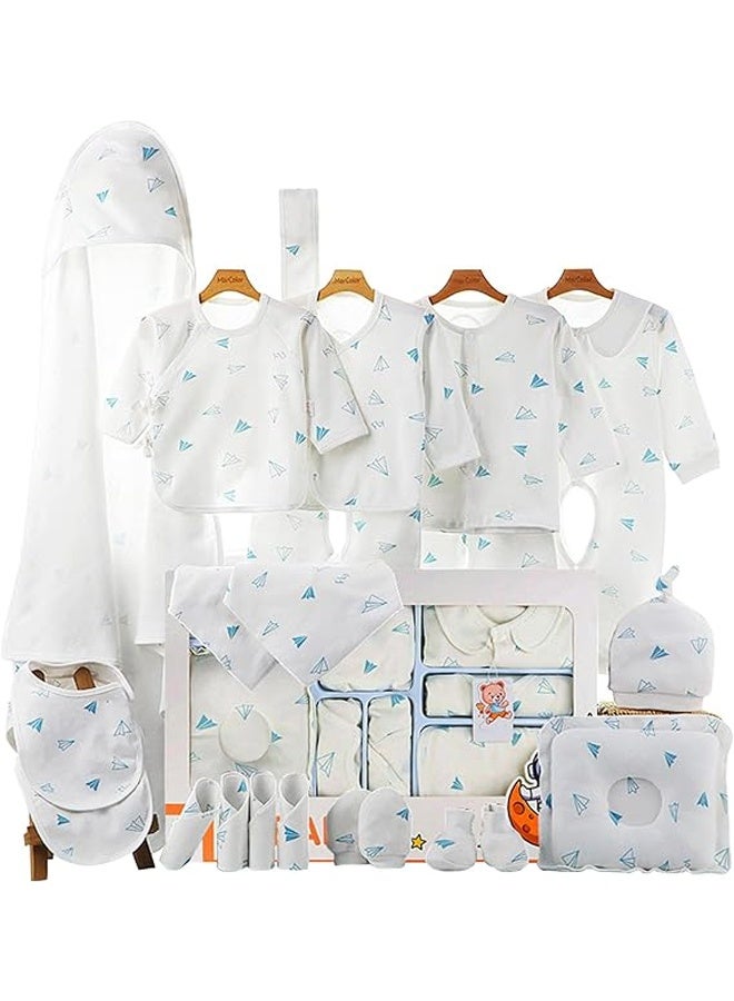 DUNISO 22Pcs Newborn Baby Gift Box, Newborn Baby Clothes Gift Set, Premium Cotton Baby Clothes Accessories Set ,Comfortable, Soft, Breathable，Suitable for Newborns Baby - Image 1