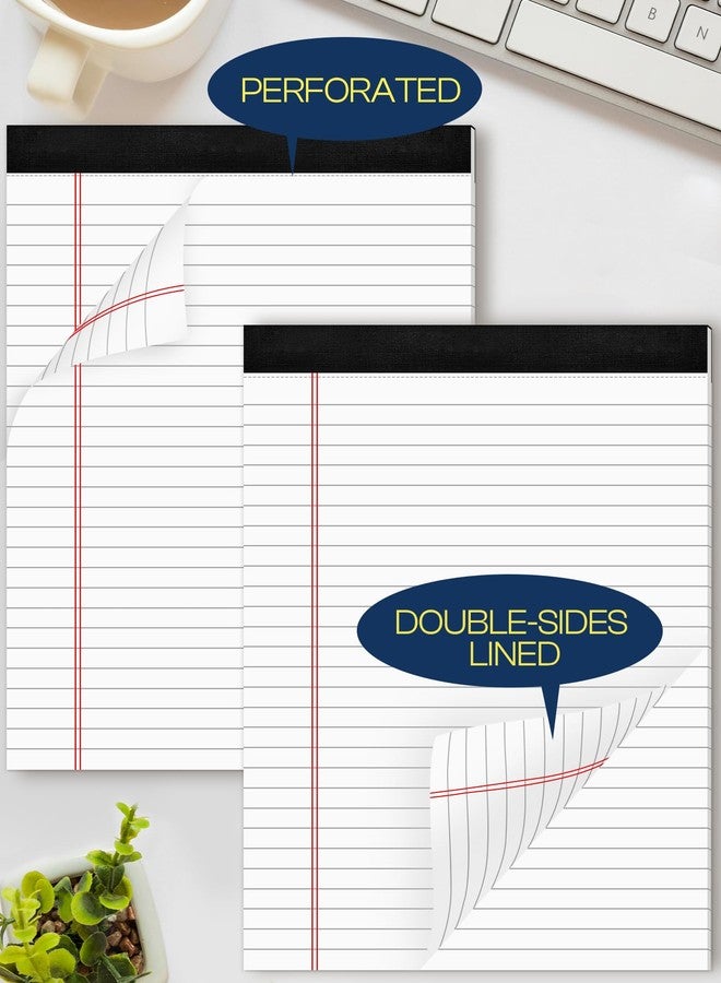 Aidunmis 12 Pack Note Pads 8.5 x 11 White Legal Pads 8.5 x 11 Wide Ruled Lined Writing Pads Legal Notepads Legal Ruled White Lined Paper Pads 8.5 x 11 Inch 30 Sheets Per Writing Pad for School, Office, Home - Image 5