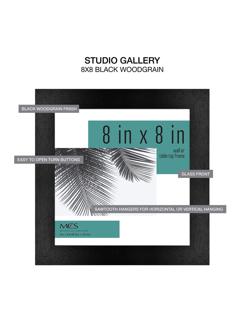 MCS MCS Studio Gallery Frame  Black Woodgrain  8 x 8 in   Single  - Image 5