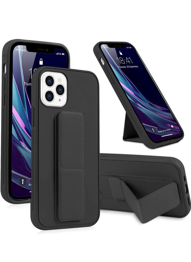 Raxoom Case for iPhone 14 Pro, Back Stand Case with Magnet Holder Hand Grip Magnetic Car Mount Anti Scratch Shockproof Cover Case for iPhone 14 Pro (iPhone 14 Pro, Black) - Image 1