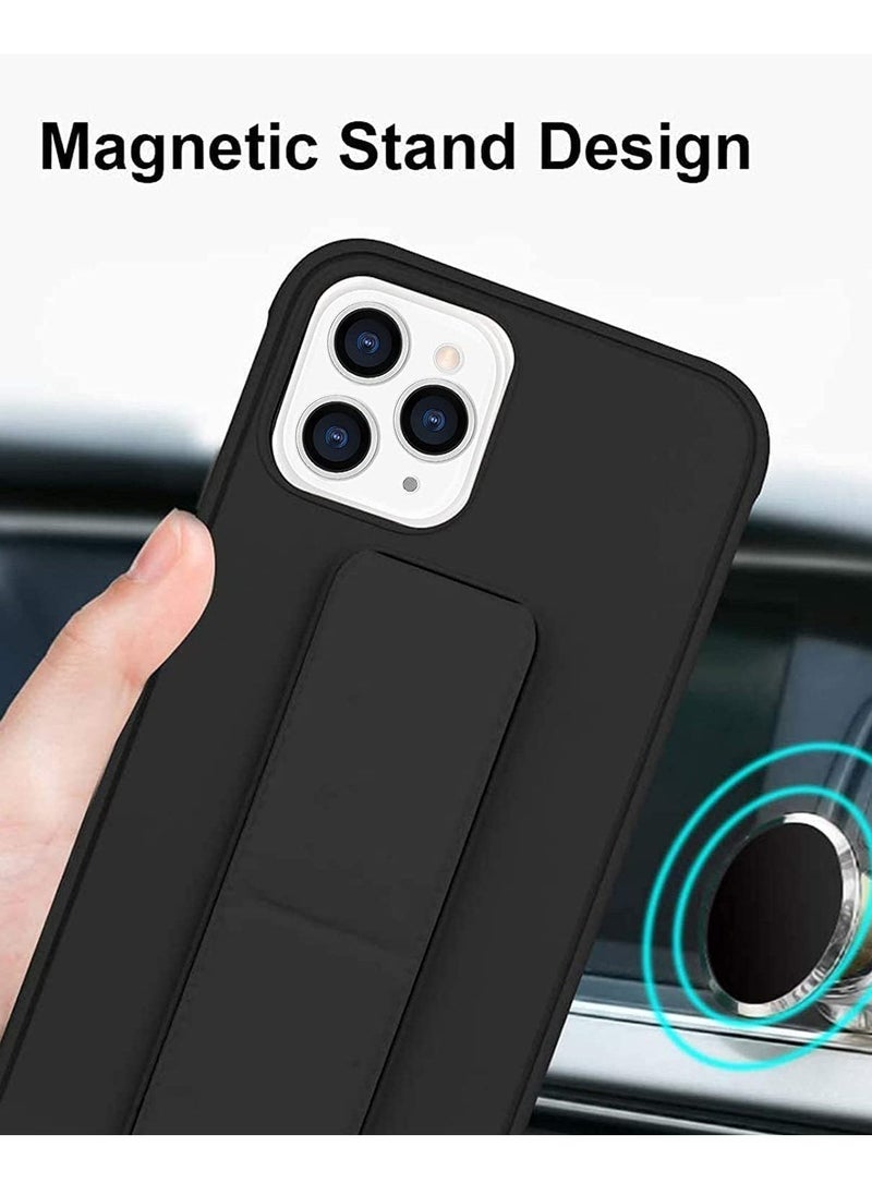 Raxoom Case for iPhone 14 Pro, Back Stand Case with Magnet Holder Hand Grip Magnetic Car Mount Anti Scratch Shockproof Cover Case for iPhone 14 Pro (iPhone 14 Pro, Black) - Image 3