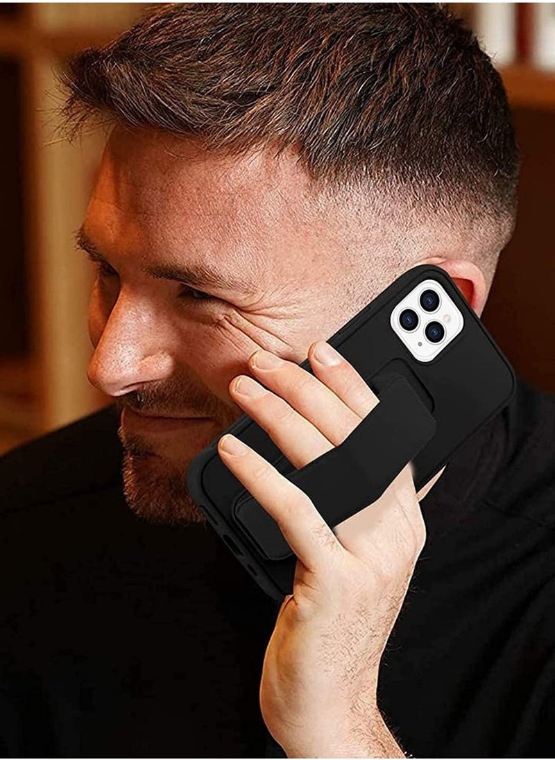 Raxoom Case for iPhone 14 Pro, Back Stand Case with Magnet Holder Hand Grip Magnetic Car Mount Anti Scratch Shockproof Cover Case for iPhone 14 Pro (iPhone 14 Pro, Black) - Image 4