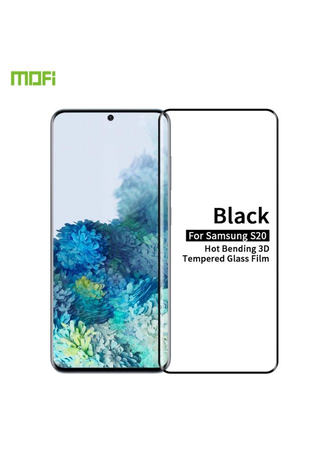 Screen Protector For Galaxy S20 MOFI 9H 3D Explosion Proof Thermal Bending Full Screen Covered Tempered Glass Film