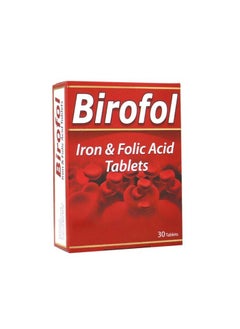 Birofol iron & folic acid tab 30s