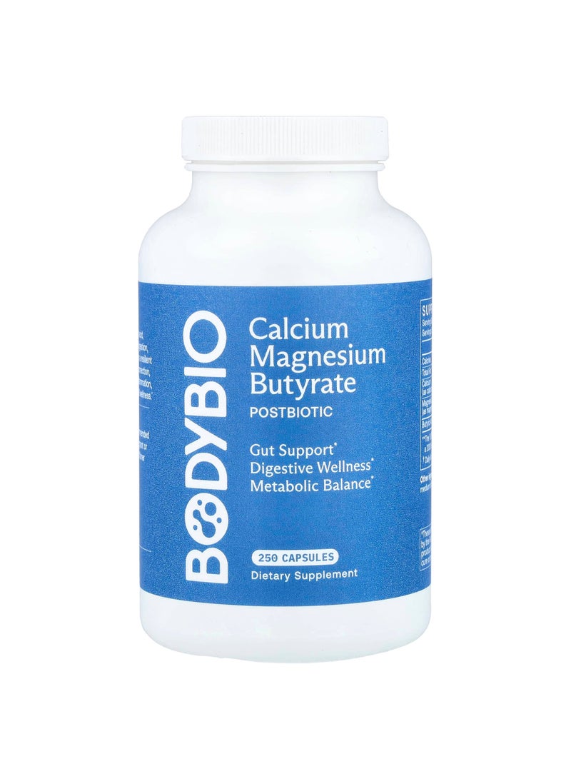 Calcium Magnesium Butyrate, 250 Capsules