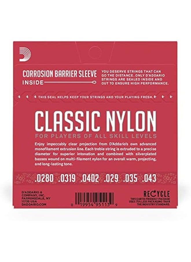 D'Addario EJ27N Student Nylon Classical Guitar Strings, Normal Tension  - Image 3