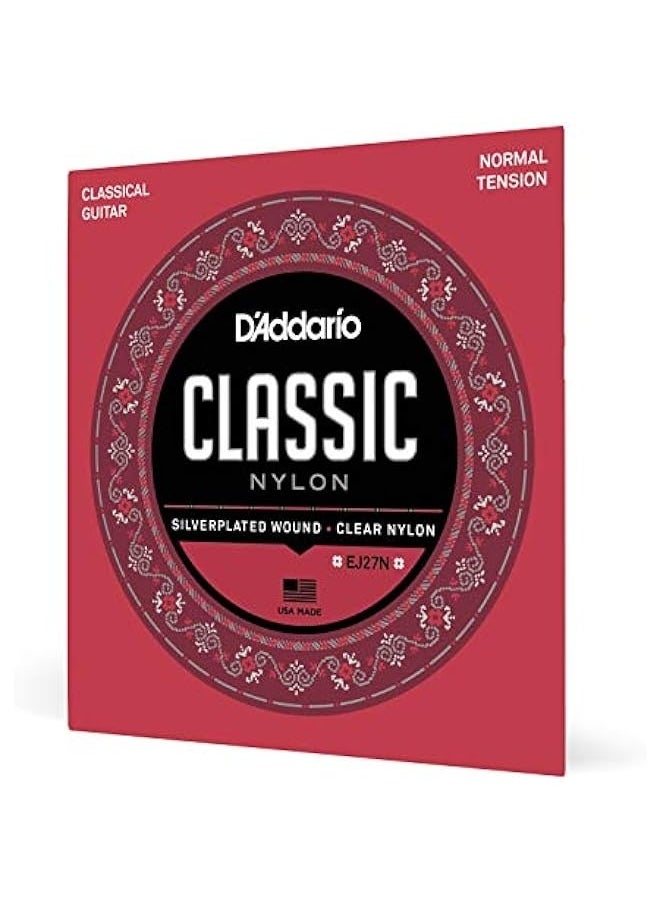 D'Addario EJ27N Student Nylon Classical Guitar Strings, Normal Tension  - Image 1