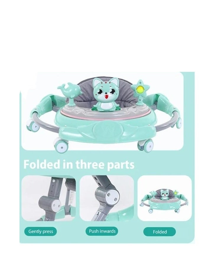 Baby walker for Babies Anti-o-leg Multi-function Anti-rollover Baby Walker wheels and Seat Music Push Walker Stroller - Image 3