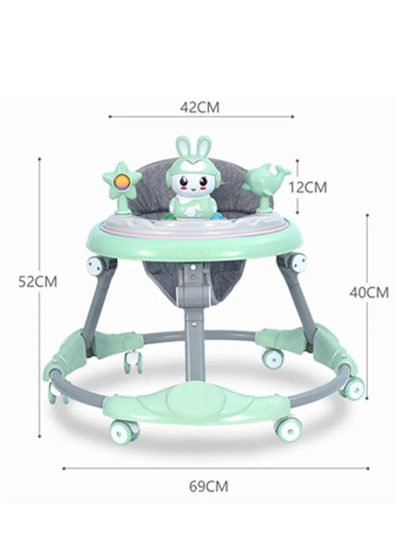 Baby walker for Babies Anti-o-leg Multi-function Anti-rollover Baby Walker wheels and Seat Music Push Walker Stroller - Image 4