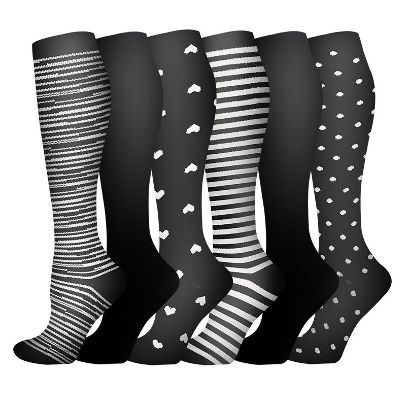 Combination Suit Compression Socks Sports Long Tube Yoga Socks Stretch Shaping Leg Socks Sale Calf - Image 3
