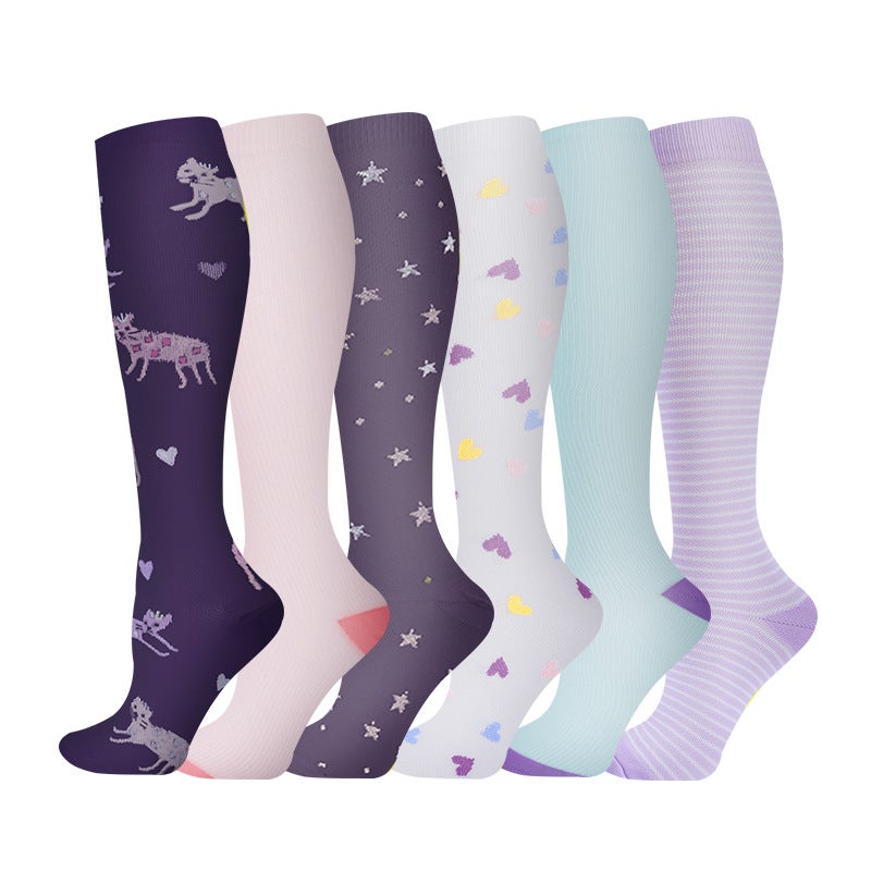 Combination Suit Compression Socks Sports Long Tube Yoga Socks Stretch Shaping Leg Socks Sale Calf - Image 1