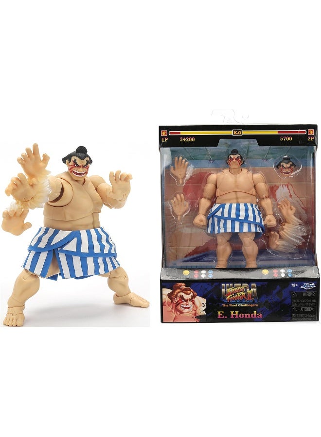 Jada Ultra Street Fighter II The Final Challengers E. Honda Action Figure (17 cm) - Image 1
