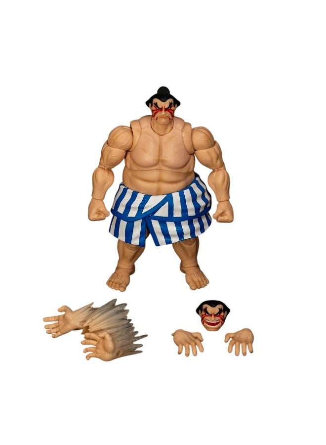 Jada Ultra Street Fighter II The Final Challengers E. Honda Action Figure (17 cm) - Image 3