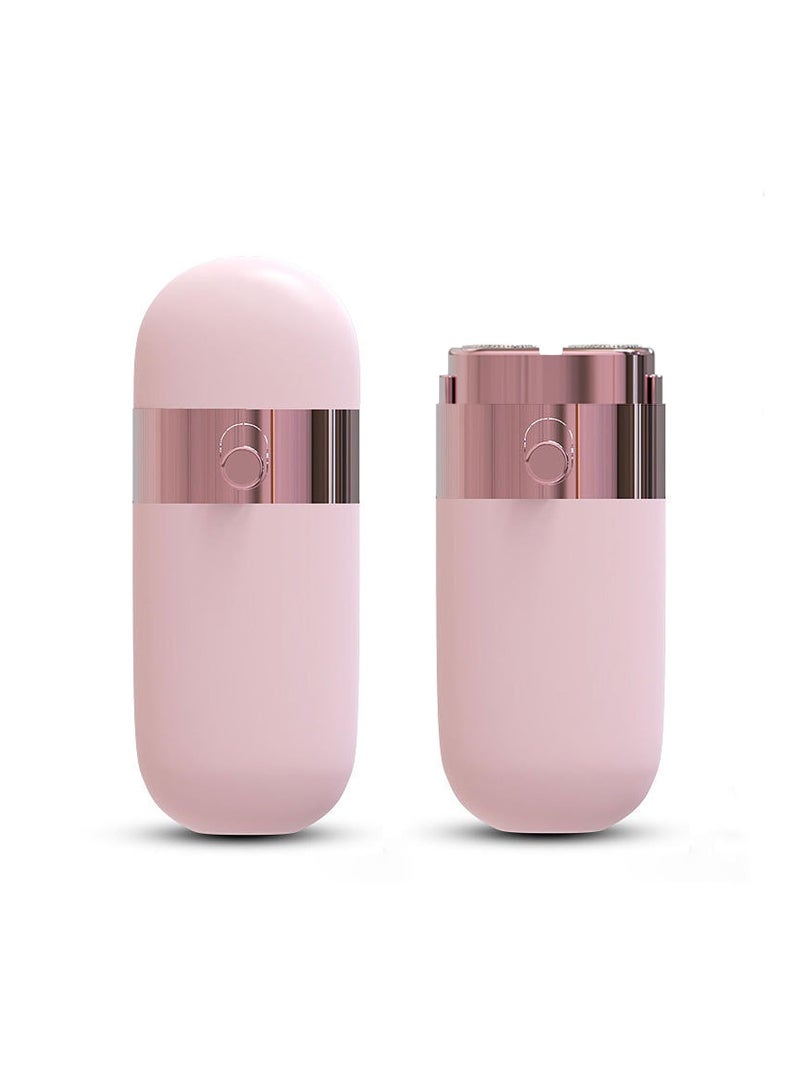 SOLARAE Flawless Facial Hair Remover for Women, Portable Painless Electric Shaver Device for Face, Chin, Upper Lip and Arms with Led Light, for Travel, Business, Office(with Charging Cable, Brush) - Image 1