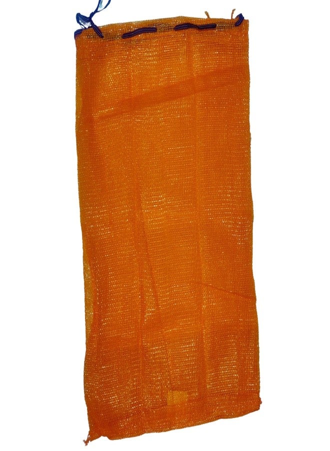 SINGHAL Mesh Onion Produce Bags with Drawstring | 20 Inch x 31.50 Inch Bags | Reusable Breathable Leno PP Fabric | Orange Color| Great for Packaging Produce, Vegetables and Fruit | Combo Pack of 10 - Image 1